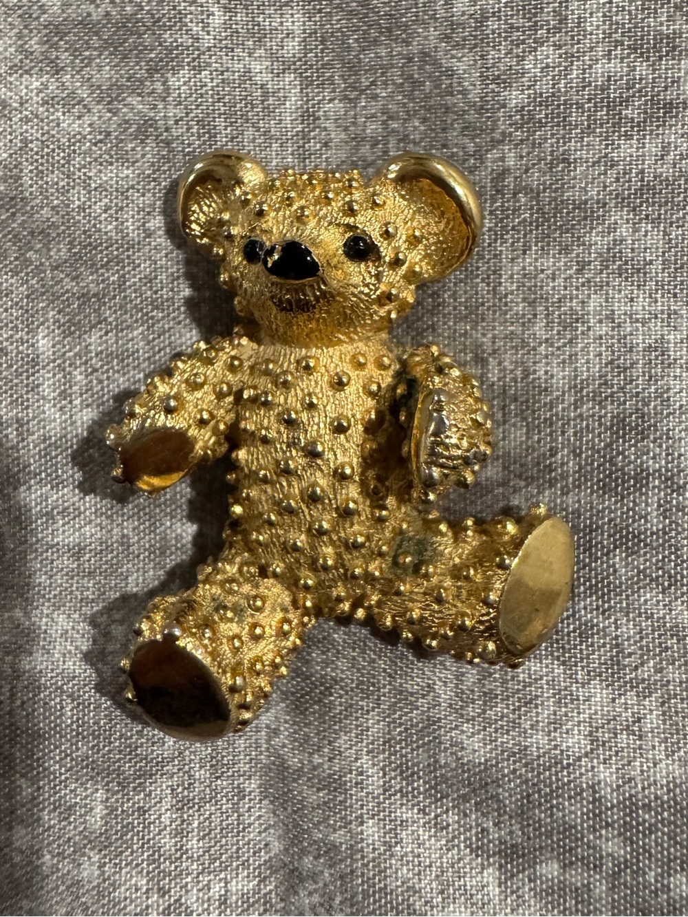 Vintage D'Orlan Boucher Teddy Bear Pin